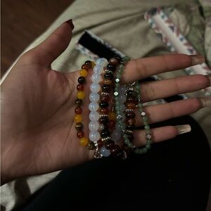Handmade crystal bracelet bundle